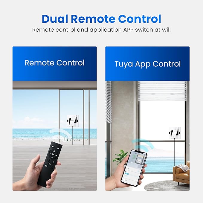 M84 Smart Window Cleaning Robot - 4800PA Suction, 4-Way Spray & Wet Wiping, Auto Edge Detection, 4 Cleaning Modes, Compact Design with Smart Path Planning, Safe for High-Rise Glass/Tiles (White)