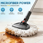 JTIEO 6 Pack Spin Mop Head Replacement Compatible with O-Cedar EasyWring Spin Mop System, Microfiber Mop Heads Replacements, Machine Washable & Easy to Replace