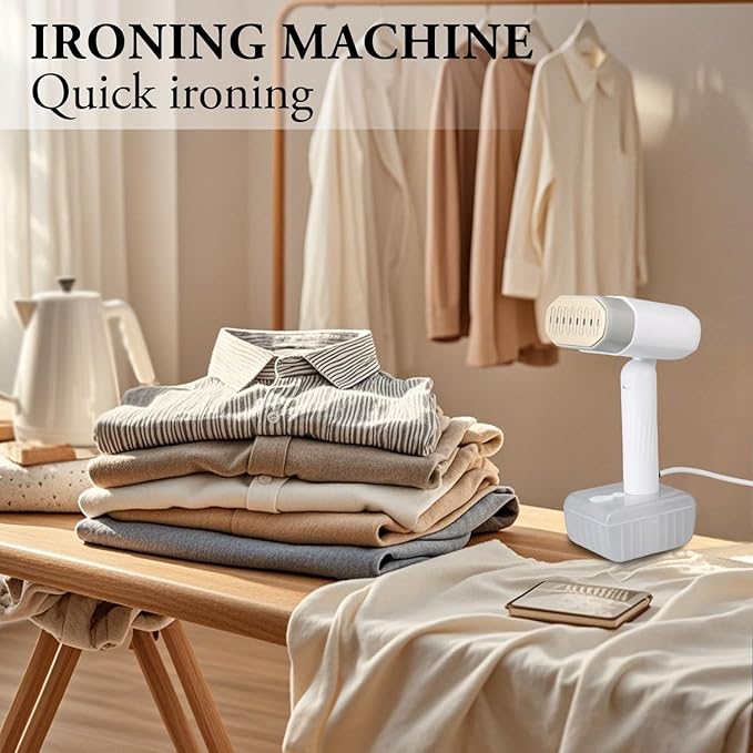 Steamer for Clothes,Fast Heating 20 Seconds,330ml Removable Water Tank,Steam Iron for Clothes,Dry and Wet Ironing,Handheld Portable Steamer Suitable for Travel/Home/Office