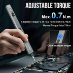 STREBITO 144-Piece Upgraded Electric Screwdriver, Max 0.7 N.m, 120 Magnetic Bits, 5-gear Torque Adjustment, Precision Screwdriver Set, Repair Tool Kit for Tech, Electronics and PC