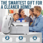 SqueeGBot Window Cleaning Robot Ideal for Panoramic Windows, Tiles, Mirrors, Robot Windows Cleaner with Intelligent AI 5.0 Navigation, Electric Window Cleaner Water Spraying, up to 5300 Pa