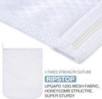 3 pcs Durable Honeycomb Mesh Laundry Bags for Delicates 16" x 19" (3 Large)