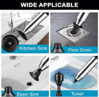 Electric Heavy Duty Toilet Plunger for Toilet, High Pressure Air Hair Drain Clog Remover for Bathroom, Snake Drain Unclogger Drain Tool for Drain, Kitchen Clogged
