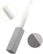2 Pack Toilet Cleaner Hard Water Build up Remover with Ergonomic Handle, Toilet Bowl Stain Ring Remover, Pumice Cleaning Stone with Handle for Kitchen/Bathroom/Pool/Household Cleaning