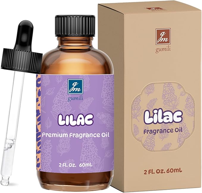 Lilac Fragrance Oil 2 Oz, Natural Scent Oil for Home Essential Oils Diffuser, Candle Making, Soap Making, DIY Body Oils, Perfume, Body Mist, Spray - Floral Scent