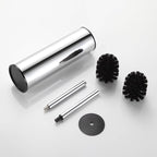 BGL Chrome Toilet Brush and Holder,Stainless Steel Toilet Brushes for Bathroom with Holder