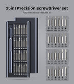 AXTH 25-in-1 Small Precision Screwdriver Set, Professional Magnetic Mini Repair Tool Kit for Phone, Computer, Watch, Laptop, Macbook, Ring Doorbell, Eyeglass, Electronic, [Bearing Steel] Screw Driver
