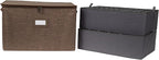 Covermates Keepsakes - Adjustable Zip-Top Storage Box - Configurable FlexGrid Compartments - Heavy Duty Polyester- Reinforced Handles - Stackable Design - Indoor Storage, Brown Heather