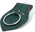Armory Replicas - Genuine Rawhide Leather Universal Axe Frog - Medieval Hand Crafted O-Ring Funcitonal Outdoor Costume LARP Weapon Holder