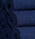 Softolle 100% Cotton Washcloths 60 Pack (12x12 Inches) Soft, Highly Absorbent Washcloth, Face Towels, Wash Cloths for Face, Ring Spun, Bulk Pack (Navy Blue)