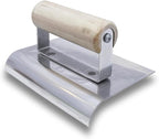 MARSHALLTOWN QLT Stainless Steel Hand Edgers, Wood Handle Material, 203mm Length, 203mm Width, 19mm Radius, 22mm Lip, Made In The USA, CE530S