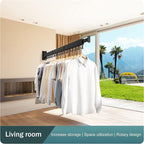 Clothes Drying Rack Wall Mounted,Drying Rack Clothing,Laundry Drying Rack,Wall Mount Clothes Hanger Rack,Laundry Rack Folding,Retractable Clothing Rack,Collapsible Clothes Hanging Rack