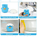 NEW Microwave Steam Cleaner, Duck Microwave Cleaner, Just Add Vinegar and Water, Cut Cleaning Time by Half, Kitchen Gifts Accessories Gadgets (Blue)