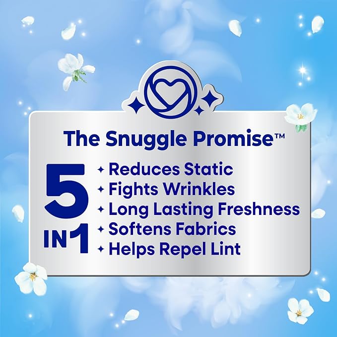 Snuggle Fabric Softener Dryer Sheets, Blue Sparkle, 230 Count