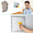 3Pcs Drywall Repair Kit Large Hole, 12 x 12in Self-Adhesive Drywall Patch Kit with Sandpapers & Scrapers, Wall Repair Patches for Big Holes & Cracks, Quick Fix for Ceiling Bathroom Wall Damage