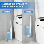 Toilet Bowl Wand Refills, 48 Pcs Disposable Toilet Brush Cleaning Sponges Heads, Not Compatible with Other Wand
