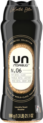 Downy Unstopables Unlimited Collection In-Wash Laundry Scent Booster Beads, No. 06, Fine Fragrance, Long-Lasting Fresh Scent Beads, 21.1 oz
