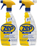 Zep Plus Grout Foaming Cleaner - 32 Fl OZ - R54212-2-in-1 benefits clean while protecting grout from water,dirt and grime,(Pack of 2)