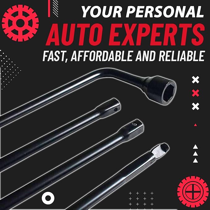 Premium Spare Tire Lug Wrench Tool Kit for Chevrolet Suburban, Avalanche, GMC Yukon, and Cadillac Escalade - Durable Carbon Steel, Rust-Resistant Coating