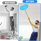 Storystore Ceiling Fan Cleaner Duster - Adjustable Duster with Extension Pole,Dusters for Cleaning Fan Blade, Walls and Cobweb (Round / 4Claw)