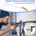 20 Pcs Drywall Anchor with Included Bolts for 1/4”-20, Heavy Duty Hollow Drywall Anchors for TV Mounting Kit, Strong Hollow Wall Anchors Holds up to 270lbs Each in 1/2” Drywall, 20 Packs