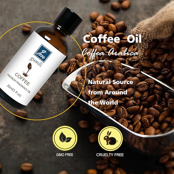 Coffee Essential Oil, Home Fragrance Oil, for Candle Scents Soy Wax Candle Making, Soap, Dryer Balls, Diffusers, Laundry, Slime -1 oz /30ml