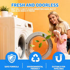 SOPAMI Washing Machine Cleaner Tablets for Pet Owners, Deep Cleaning HE Front Load and Top Load Washer, Septic Safe, Removes Stubborn Pet Hair and Odors