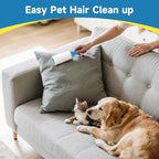 Swihauk 1200 Sheets Extra Sticky Lint Rollers for Pet Hair, Easy Spiral Tear Lint Roller for Clothes with Ergonomic Handle, Multipurpose Lint Remover for Furniture, Carpet, Car Seat