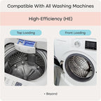 Uproot Clean Washing Machine Cleaner Tablets - 24 Pack for a 12 Month Supply. Formulated for Pet Owners. Compatible with HE, Top & Front Load. Easily Removes Residue, Grime, and Odors. Septic Safe.