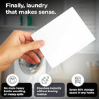Silvery Laundry Detergent Sheets (100 Loads) - Ultra-Concentrated Eco-Friendly Washing Strips – No Plastic Jugs & Perfect for Travel (Unscented)