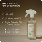 Everneat Probiotic Surface Cleaner Concentrate – Cleans for Days, Refillable, Non-Toxic | Plastic Spray Bottle | Unscented | 1 oz (Just Add Water)
