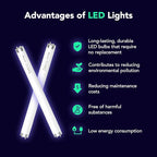 ASPECTEK Electric Bug Zapper, Upgraded UV-LED Light Lamp with a Long Life Span, Low Energy Consumption, Insect Killer for Mosquitos,Flies,Moths,LED Mosquito Trap for Indoor Use