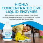 KINZUA ENVIRONMENTAL Urine B-Gone, Professional Enzyme Odor Eliminator & Pet Stain Remover, Human, Cat & Dog Urine Cleaner, Effective on Laundry, Carpets & More, Original Scent, 1 Gallon