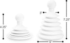 Master Plunger Mighty Tiny Plunger Designed for Bathroom/Kitchen Sinks, Perfect for RV’s. Unclogs Fast & Easy (Patent Pending), White