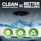 Garbage Disposal Cleaner and Deodorizer Tablets Drain Freshener, Deodorizer, Odor Remover and Cleaner for Garbage Disposer Cleaners (6 XL Tablets - 6 Months Supply)