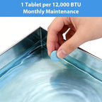 Poesie AC Drain Pan Tablets 120 Count, Condensate Tablets, Non-Clog Pan Cleaner, Effective Odor Control for All HVAC, Dehumidifiers and Appliance Pans