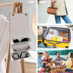 Sunglasses Travel Case,Foldable Eyeglasses Case, Portable Multiple Glasses Case for Women Men Girls