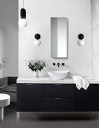 Krugg Medicine Cabinet | Recess or Surface Mount | Blum Hinge 170 Degree Soft Close | (15"x30")