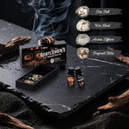 Gentleman Fragrance Oils Set, Essential Oil for Diffuser, Diffuser Oil, Use for Soap Candle Making, Sandalwood, Cedar, Rum, Leather, Smoky Oud, and Frankincense & Myrrh
