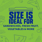 Ziploc Sandwich and Snack Bags, Easy Open and Close, Plastic Food Storage Bags, 50 Bags Total (Packaging May Vary)