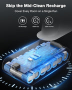 Cordless Stick Vacuum Cleaner for Home, Lightweight Rechargeable Vacuum with 55min Runtime, Powerful Suction, Green LED Headlight, 9-in-1 Pet Hair Carpet & Hardwood Floor Cleaner