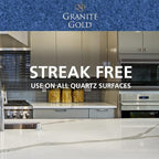 Granite Gold Quartz Cleaner Spray for Caesarstone, Cambria, Silestone and All Other Quartz Countertop Surfaces, 24 Fl Oz (Pack of 1)