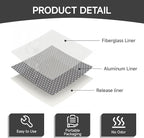 19 PCS Wall Repair Patch Kit, Aluminum Drywall Repair Patch Kit for Small/Large Holes, 2/4/6/8 Inch Self-Adhesive Metal Wall Patches with Scraper Sandpapers Gloves, Quick Fix Plaster