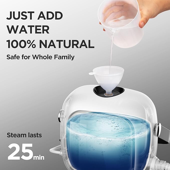 Steam Cleaner,Heavy-duty Steam Cleaners for Home,Detachable Handheld Steamer for Cleaning,248°F Steam Mop for Floors, Cars,Furniture,Tiles, Kitchen,Bathroom,Grout and More,21-Piece Kit Include