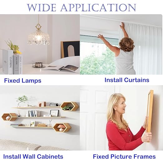 80 Pcs Self-Drywall Dilling Anchors Screws with 4 Different Expansion Sizes Screw Set, Zinc Plated Steel Dry Wall Screws no Drilling Required, Easy to Install