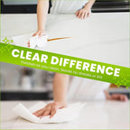 4-Pack Reusable Cleaning Cloths for Streak-Free Windows, Mirrors & All-Purpose Use – Chemical-Free, Absorbent, Non-Abrasive, 16" x 16" White Cleaning Rags, Made in The USA