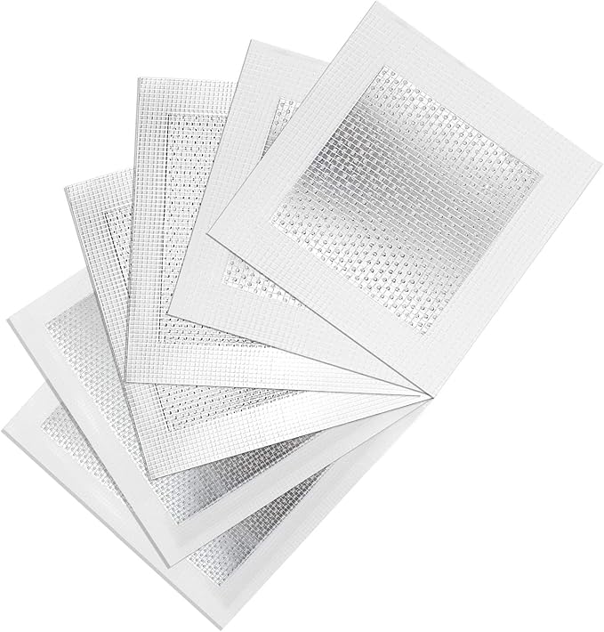12pcs Drywall Repair Patch, 4/6/8 Inch Drywall Patch Mesh Wall Patch, Screen Patch Repair Self Adhesive Aluminum Wall Repair Patch Kit