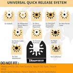 58Pcs Oscillating Tool Blades Kit, Titanium Extra Long& Wide Multitool Saw Blades for Metal Wood Nails Drywall Cutting, Compatible with Dewalt, Dremel, Fein, Milwaukee, Craftsman, Ryobi