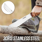 Machete with Sheath - Heavy Duty Bushcraft Hunting Knife, Multi-Purpose Knife for Gardening, Camping, Hunting and Bushcraft