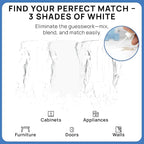 Alora Touch-Up Paint | Matte Finish for Drywalls, Concrete, Brick, Tile, Doors, Cabinets & More | Multi-Tone White Repair Kit | Quick-Dry, Low-Odor, Ultra-Low VOC | No Sanding or Primer Needed | 3 Pack